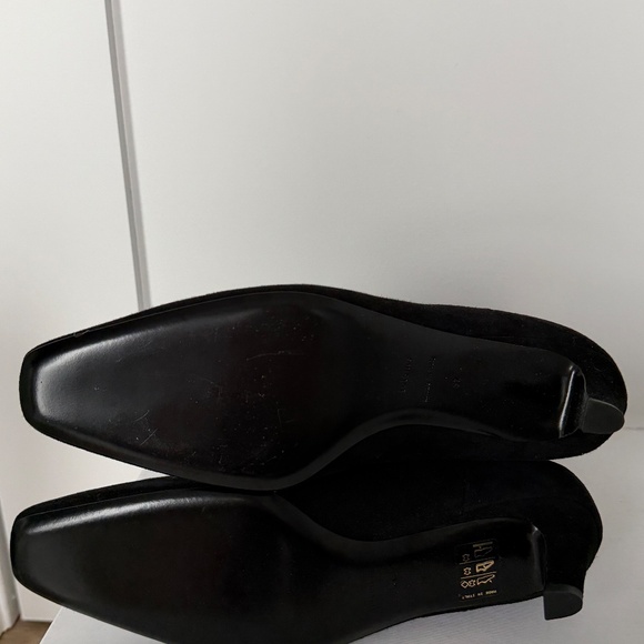 Toteme mid heel boots, suede - Picture 3 of 5